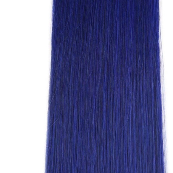 Accessories 18 Blue Human Hair Tape In Hair Extensions Nwt Poshmark